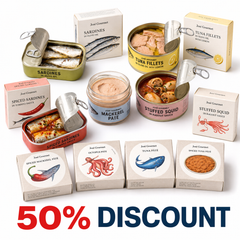 Canned Special Offer - 3 Canned Fish in Olive Oil + 1 pate