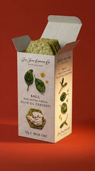 Crackers Basil & Extra Virgin Olive Oil - 125g