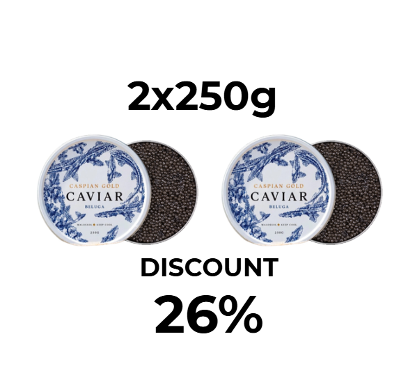 Offer 2x250gr BELUGA Caspian Gold