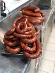 Chopped Semi-Smoked Beef Sausage - Natural Organic Product