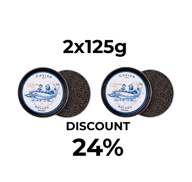 Offer 2x125gr BELUGA Caspian Gold