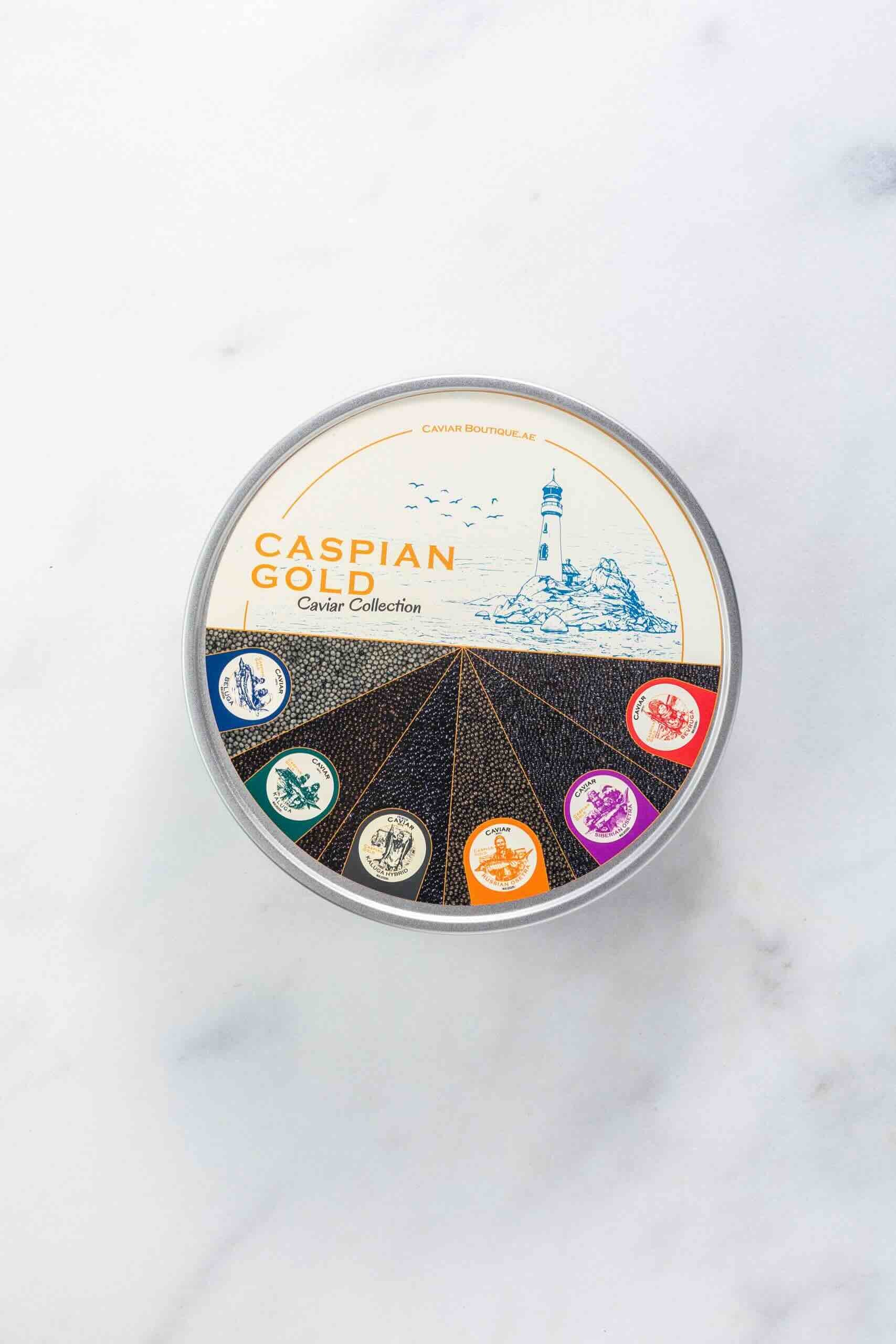 Набор черной икры Caspian Gold Caviar Collection (50gr x 5)