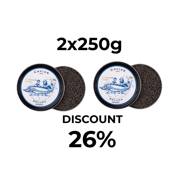 Offer 2x250gr BELUGA Caspian Gold