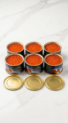 Frozen Humpback Salmon Roe (GORBUSHA) No preservatives - 6x125gr - VOSTOCHNIY BEREG