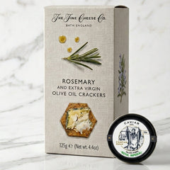 Pairing Set "Royal Imperial Caspian Gold 30gr + Rosemary & Virgin olive oil Crackers 125gr"