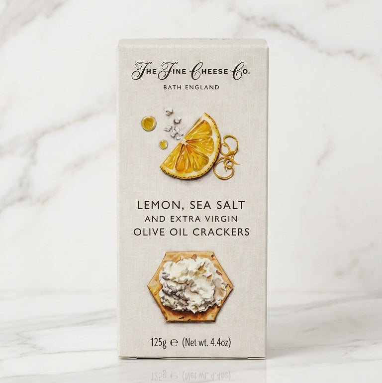 Crackers Lemon, Sea Salt and Extra Virgin Olive Oil - 125g