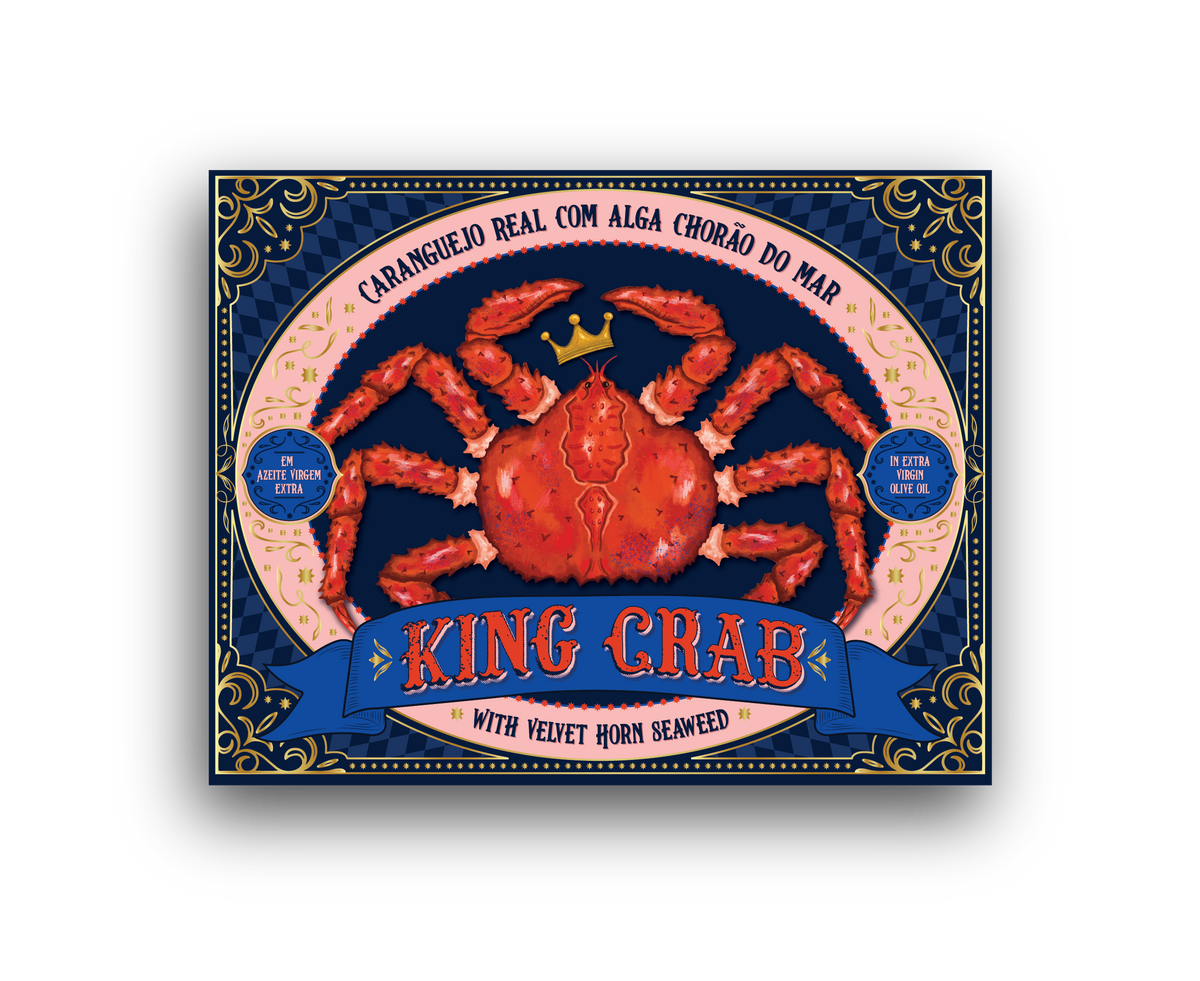 King Crab with Velvet Horn Seaweed - 120g