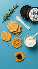 Pairing Set "Royal Imperial Caspian Gold 30gr + Rosemary & Virgin olive oil Crackers 125gr"