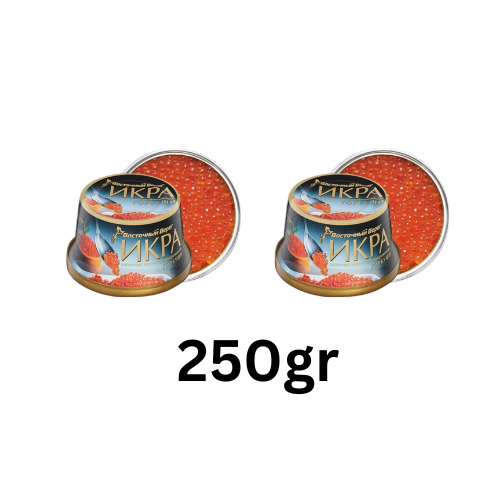 Humpback Salmon Roe (GORBUSHA) No preservatives - 2x125gr - VOSTOCHNIY BEREG