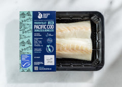 ФИЛЕ ТИХООКЕАНСКОЙ ТРЕСКИ СВЕЖЕЗАМОРОЖЕННОЕ БЕЗ КОЖИ И КОСТЕЙ (ЦЕЛОЕ) 