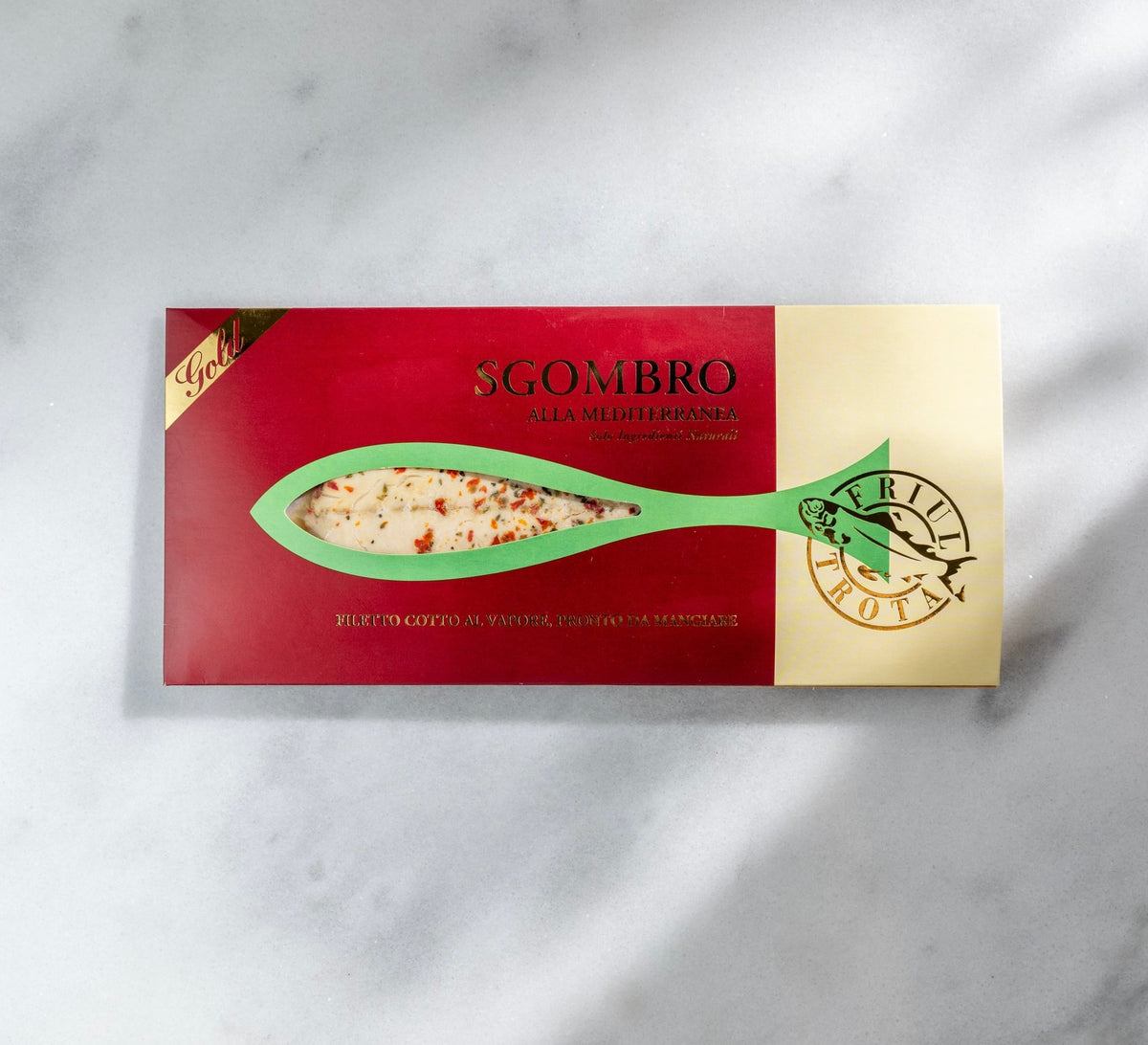 Steamed mackerel fillet tomato/oregano