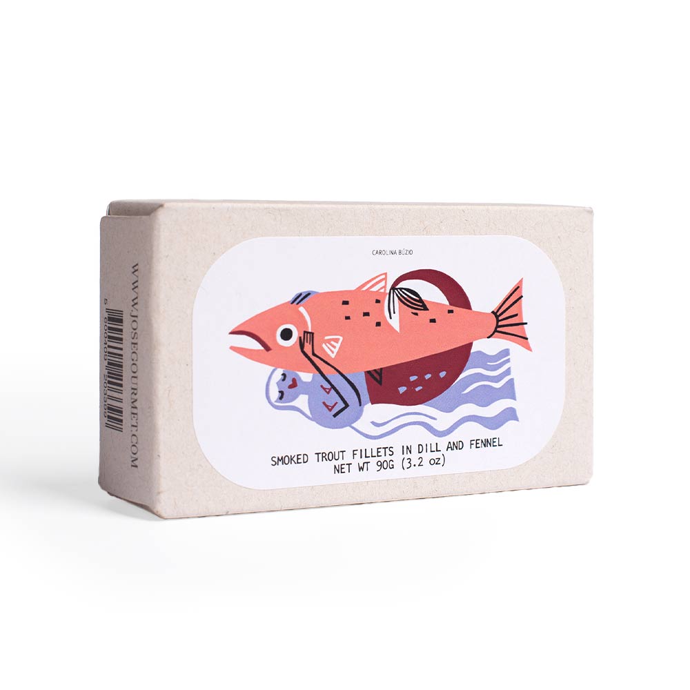Cold Smoked Trout Fillets in Dill and Fennel - 90g Canned Fish (PRE-ORDER 9 OCTOBER)