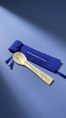Mother of pearl Spoon in pouche Caviar Boutique