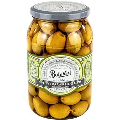 Green Pitted Greek Olives - 480g