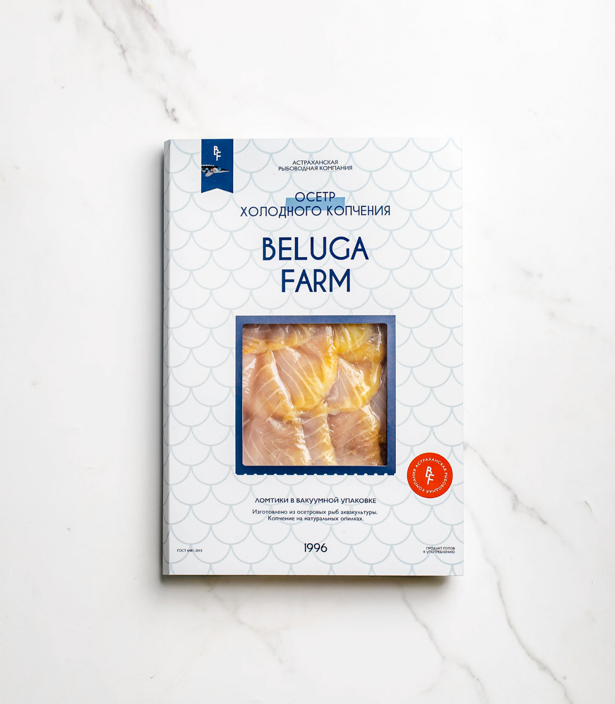 STURGEON Cold smoked (200gr), Astrakhan