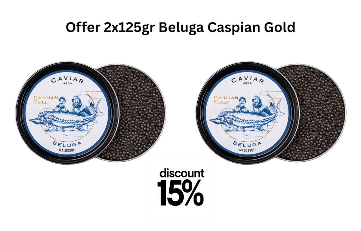 Offer 2x125gr BELUGA Caspian Gold