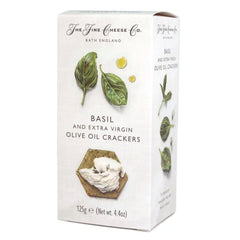 Crackers Basil & Extra Virgin Olive Oil 125gr UK