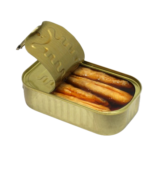 Skinless & Boneless Sardines in Hot Olive Oil 120gr - Can Fish