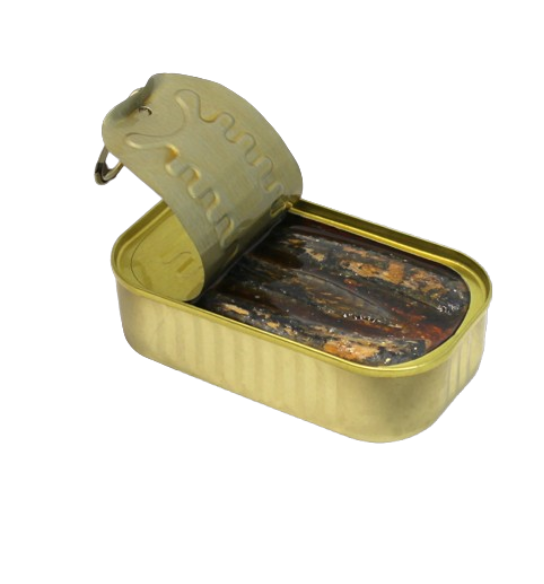 Small Mackerels in Hot Olive Oil 120gr - Can Fish
