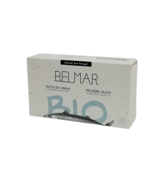 Mackerel Fillets in Biological Olive Oil 120gr - Can Fish