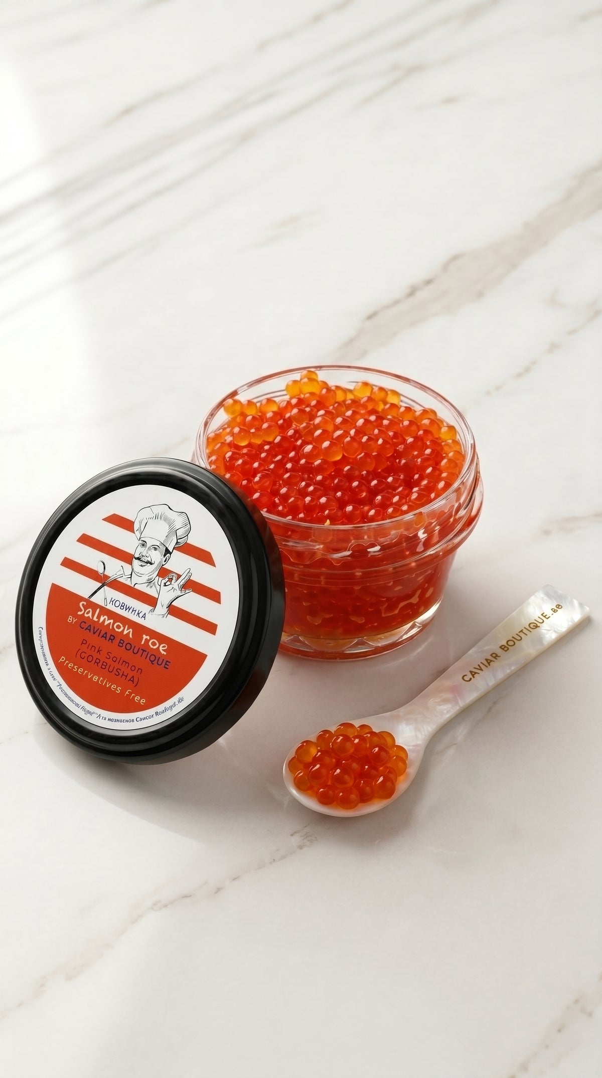 Humpback Salmon roe (GORBUSHA) No preservatives