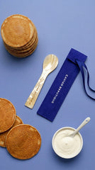 Mother of pearl Spoon in pouche Caviar Boutique