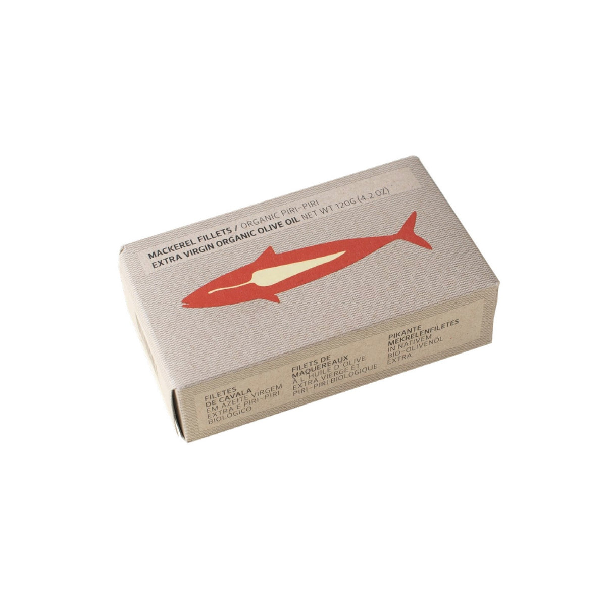 Spiced Mackerel Fillet Extra Virgin Organic Olive Oil 120g - Canned Fish
