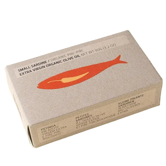 Spiced Small Sardines in Extra Virgin Organic Olive Oil 90g - Canned Fish