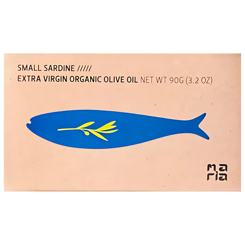 Small Sardines Extra Virgin Organic Olive Oil 90g - Canned Fish (PRE-ORDER 9 OCTOBER)