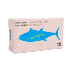 Tuna Fillet in Light Brine and Organic Thyme-Lemon 120g - Canned Fish (PRE-ORDER 9 OCTOBER)